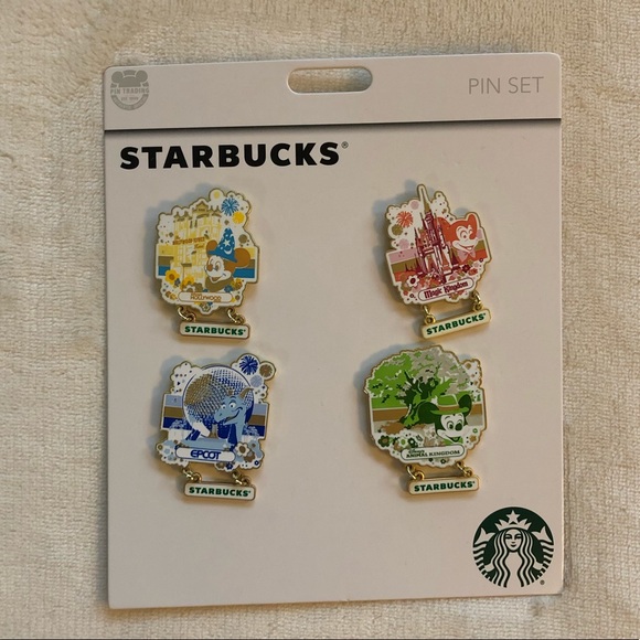 Starbucks Disney Park Icons Pins
